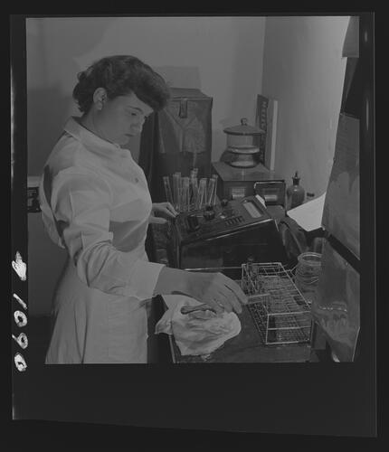 Worker in Diabetic Laboratory