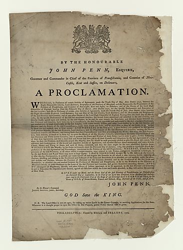 By the Honourable John Penn, Esquire, Governor…