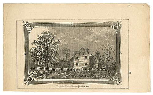 The Ancient Winslow House, at Marshfield, Mass.