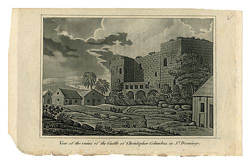 View of the ruins of the Castle of Christopher