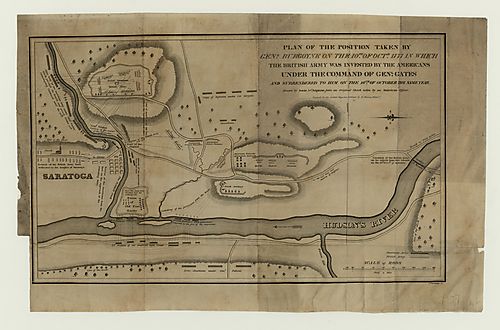 Plan of the Position at Saratoga