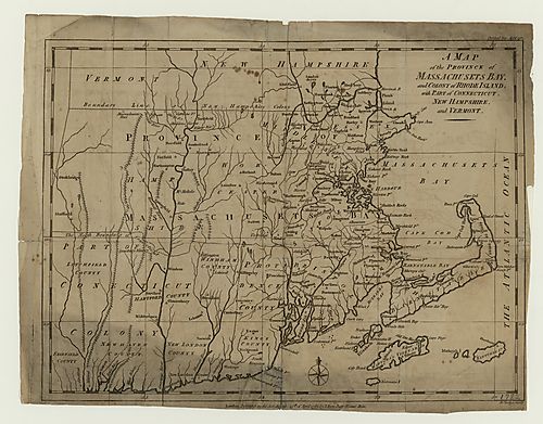Map of the Province of Massachusetts Bay