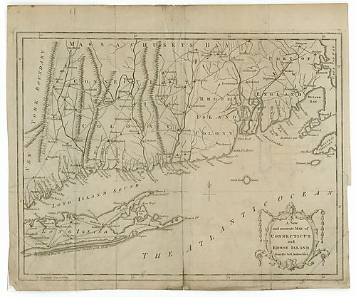 New and accurate map of Connecticut and Rhode…