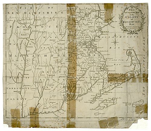 New and accurate map of the colony of Massachusets