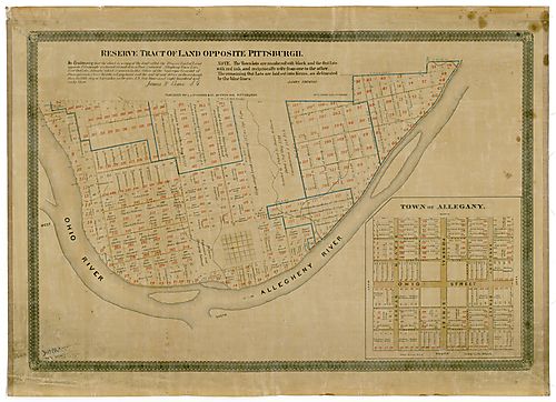 Reserve tract of land opposite Pittsburgh