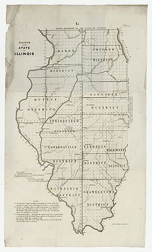 Diagram of the state of Illinois
