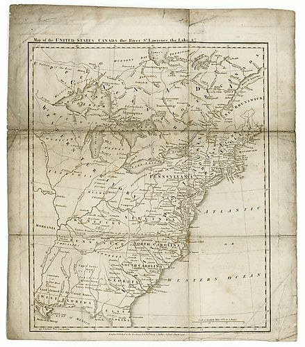Map of the United States, Canada, the River …