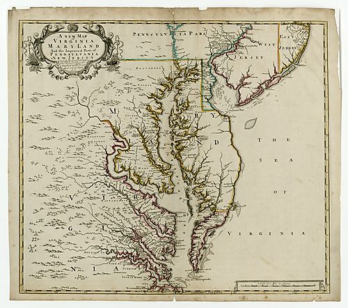 New map of Virginia, Mary-Land, and …