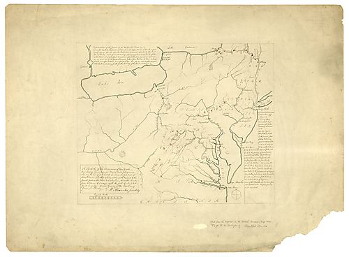 Sketch of the provinces of New Yorke, New Jersey..