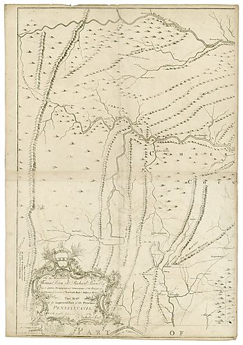 Map of the province of Pennsylvania - sheet 1 of 3