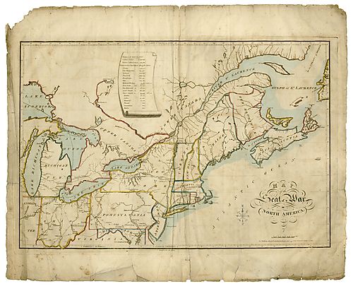 Map of the seat of war in North America