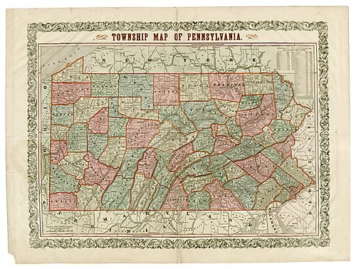 Township map of Pennsylvania