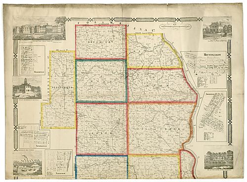 Map of Jefferson County, Ohio - Sheet 1 of 2