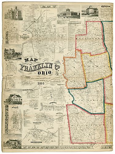 Map of Franklin County, Ohio - Sheet 1 of 2