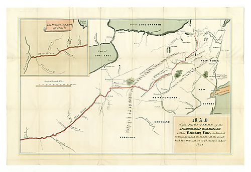 Map of the frontiers of the northern colonies