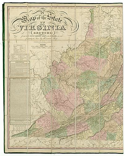 Map of the state of Virginia - Sheet 1 of 2