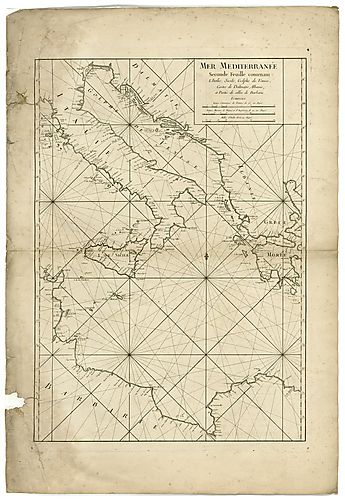 Carte de la Mer Me´diterrane´e - Plate 2 of 3