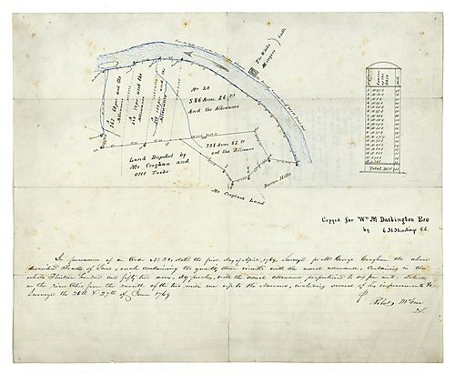 Map of George Croghan's property