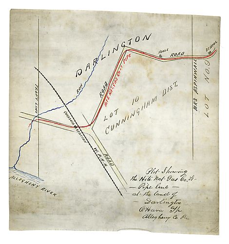 Plat showing the Hite Natural Gas Company …