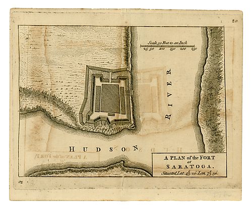 Plan of the fort at Saratoga
