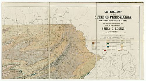 Geological map of Pennsylvania - Sheet 1 of 4