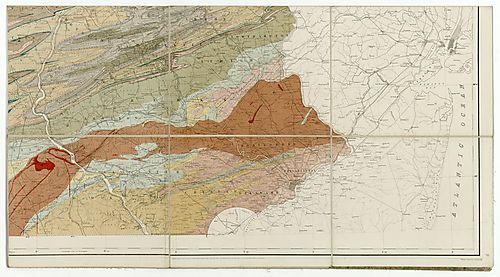 Geological map of Pennsylvania - Sheet 2 of 4