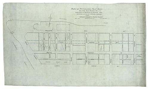 Map of O'Hara Avenue from Water St. to Sixth St.