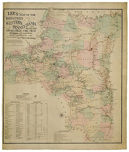 Lee's map of the industries of western Pa., no. 1