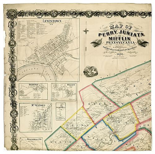 Map of the counties of Perry, Juniata … Sh. 1 of 4