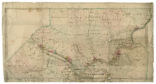 Driving map of Allegheny County, Pa. - Sht. 1 of 2