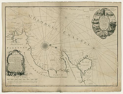 Chart of the coast of Wales