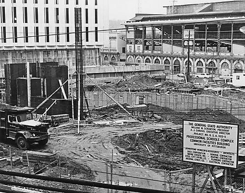 Construction of David Lawrence Hall