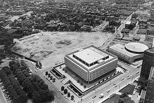 Aerial View of Hillman Library