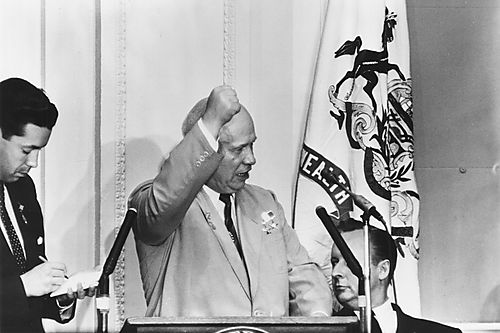 Visit of Soviet Premier Nikita Khrushchev
