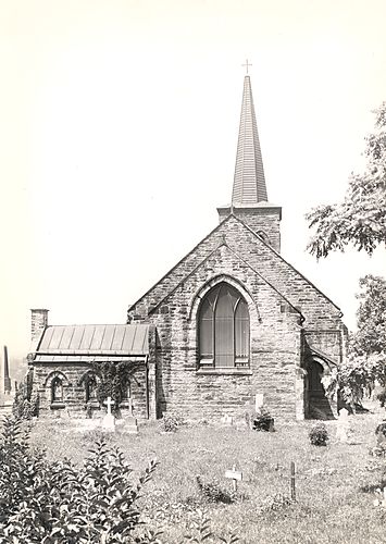 St. Peter's Church, rear and cemetery
