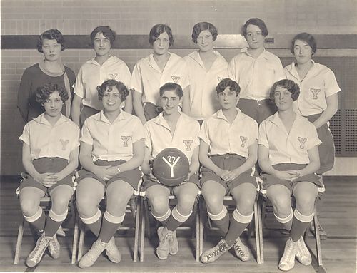 The 1927 YM&amp;WHA Girls' Basketball Team