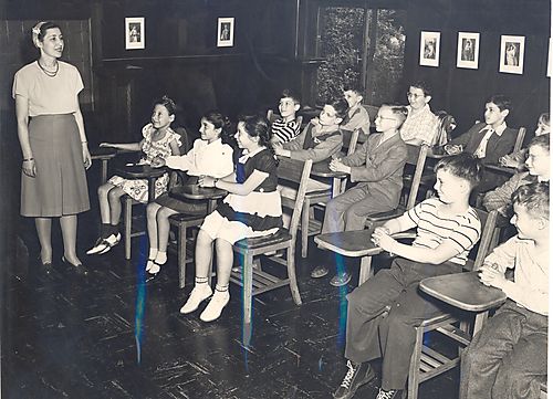 Students and Instructor in Bible Class