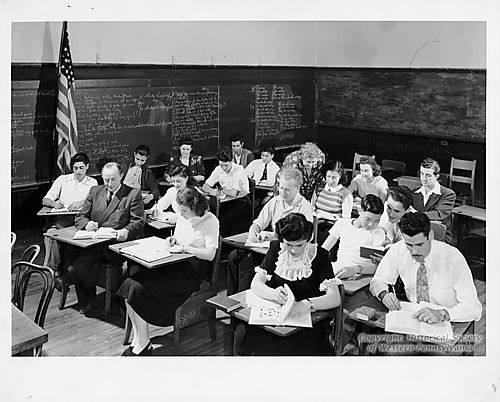 Americanization Class at Forbes School