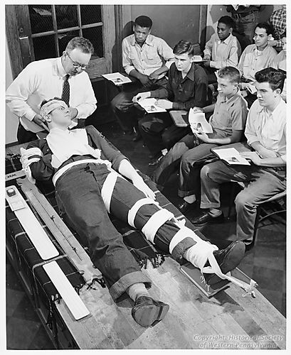 Physical Education (First Aid) Class at Connelley Vocational High School