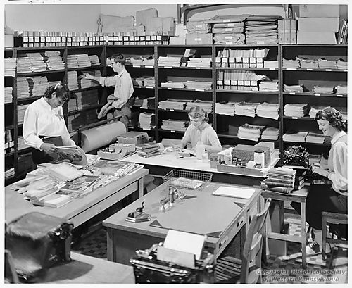 Peabody High School Library Work Room