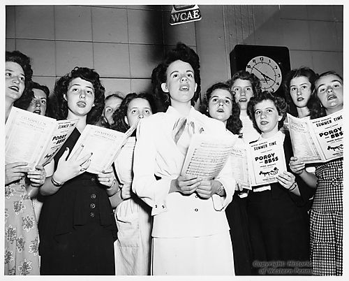 All-City High School Girls' Chorus at WCAE Radio Studio