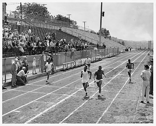 Championship track meet at Oliver High School Field