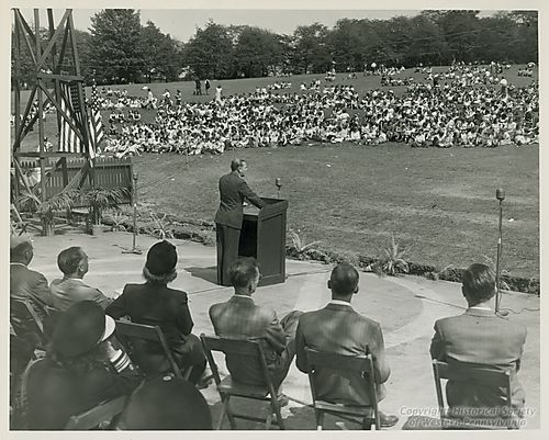 Rededication Week at Flagstaff Hill in Schenley Park