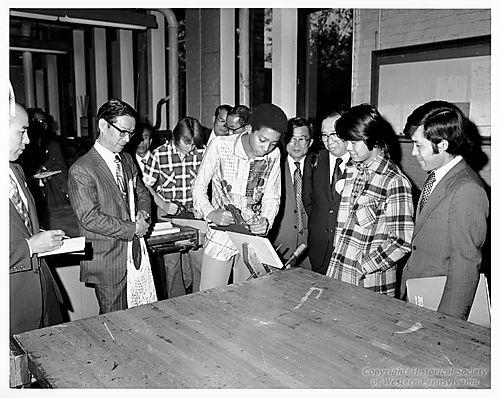 Japanese visitors at Langley High School