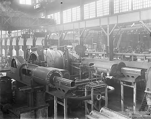 Corliss Engine on Erecting Floor