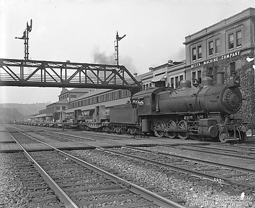 Train Carrying Mesta Products at Mesta Station