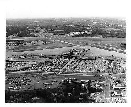 Aerial view of Greater Pittsburgh Airport