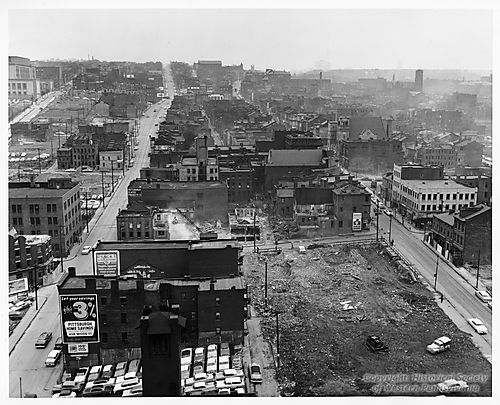 Beginning of demolition of the Lower Hill
