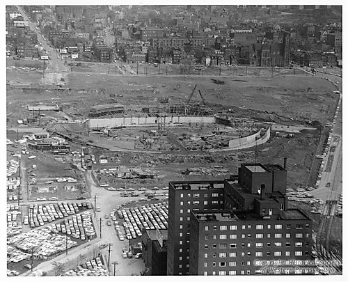 Civic Arena under Construction
