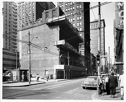 Columbia Bank Building during Demolition